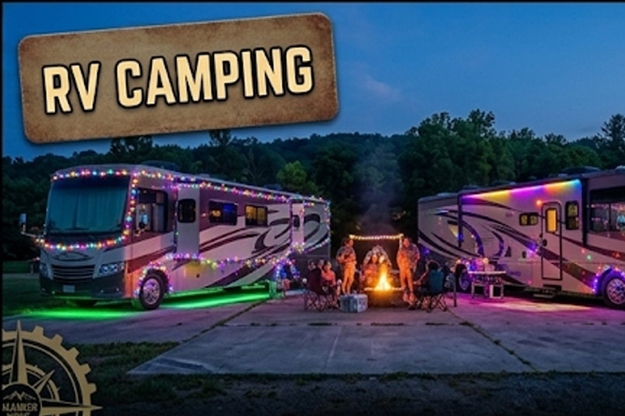 Decorated RV Camping