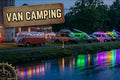 Decorated Van Camping