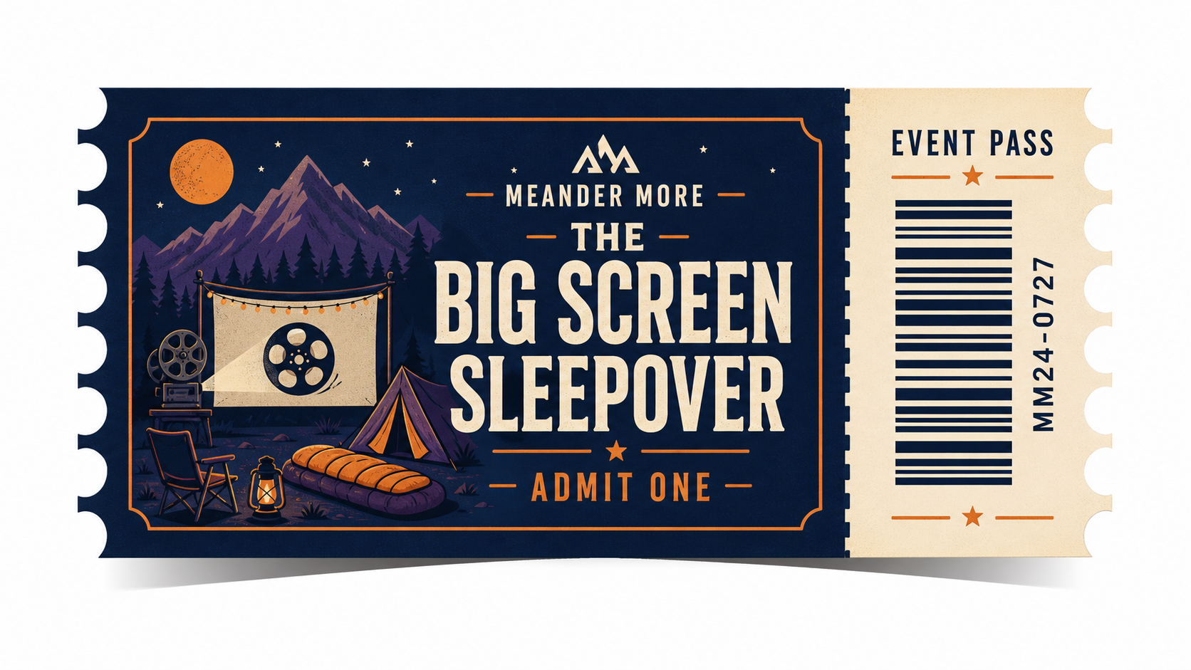 Big Screen Sleepover - One Ticket
